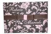 Viena com Floral e Nome em Relevo